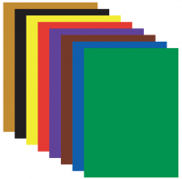 Бумага цветная односторонняя мелованный (8 цветов)