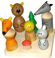 Пирамидка-сказка "Колобок" на подставке